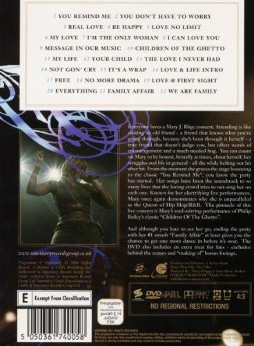 MARY J BLIGE Live From Los Angeles DVD